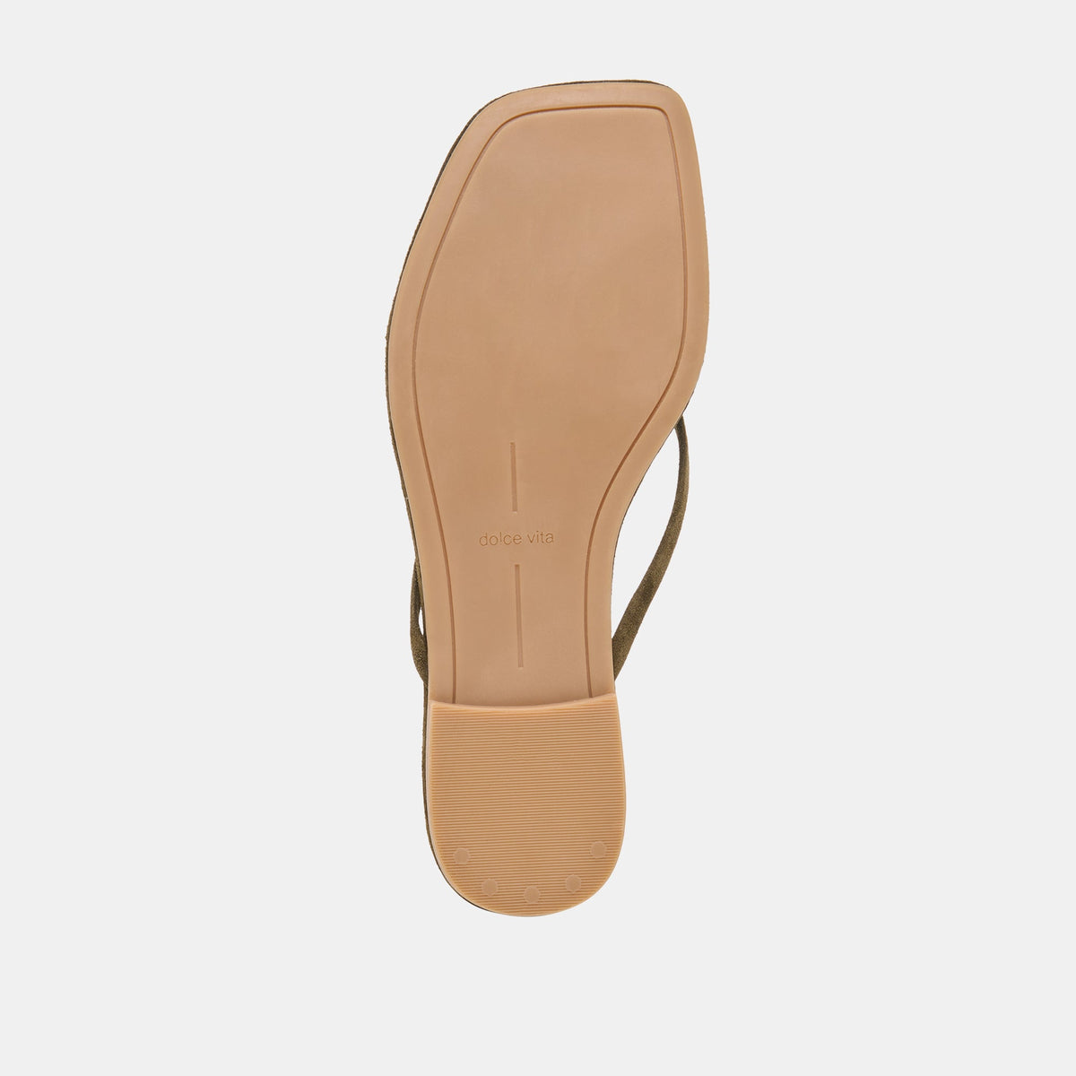 Dolce Vita SHOES MALTA Dk Olive Suede Buckle Flip-Flop Sandals