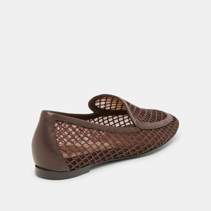 Dolce Vita SHOES Kiala Chocolate Mesh Loafers