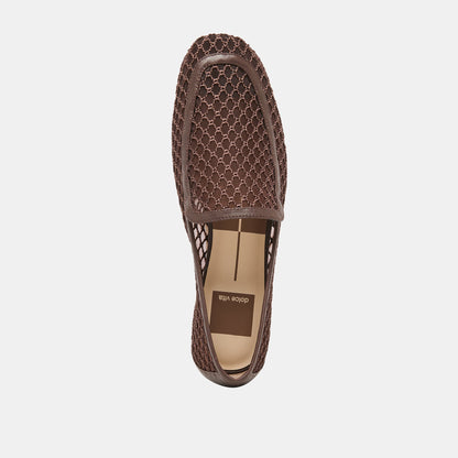 Dolce Vita SHOES Kiala Chocolate Mesh Loafers