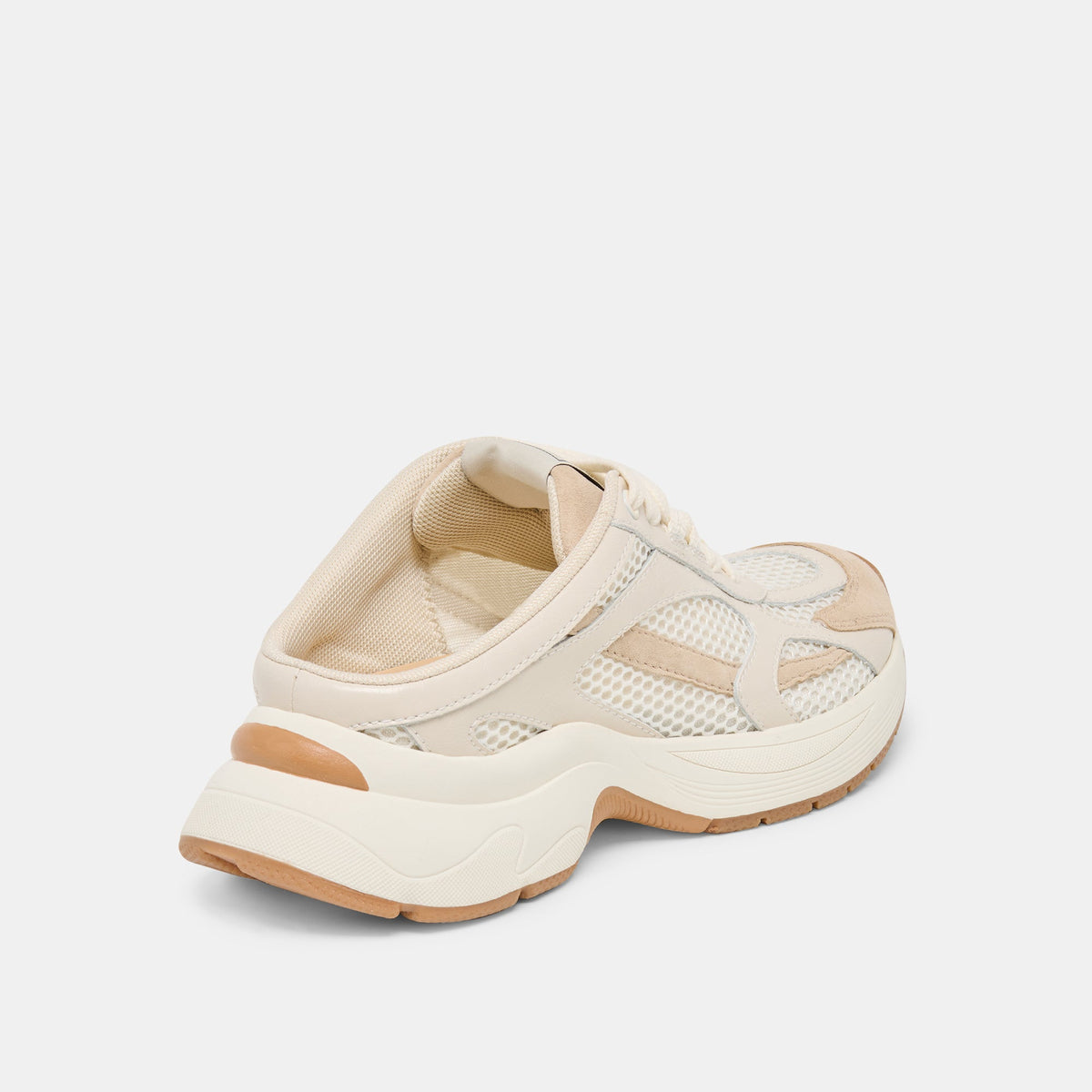 Dolce Vita SHOES SWAYZY Ivory Multi Suede Platform Slip-on Sneakers