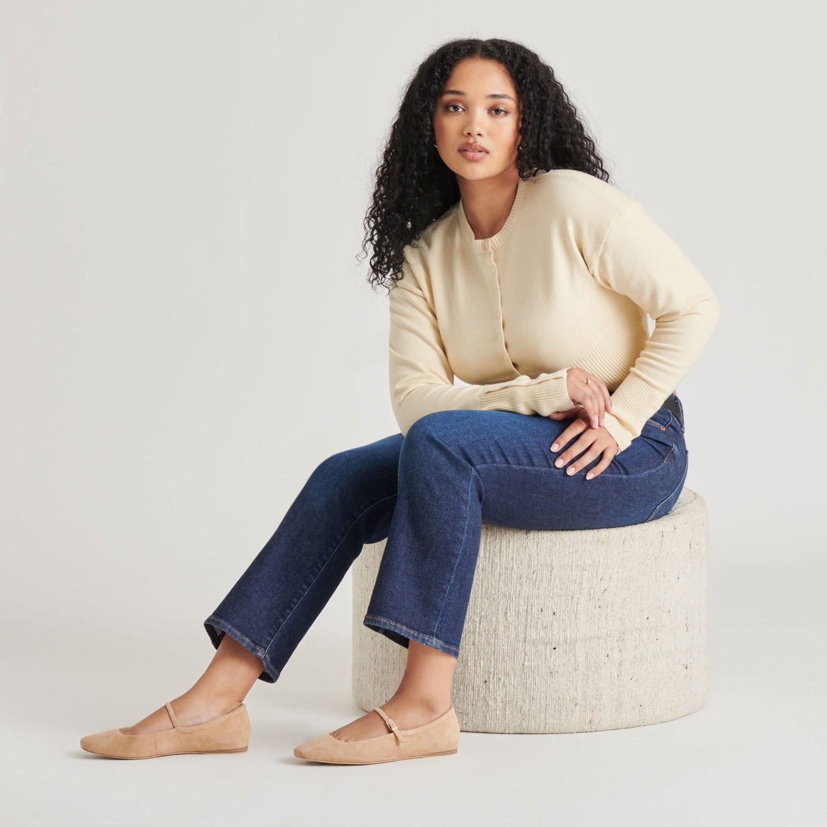 Dolce Vita SHOES Reyes Bamboo Suede Ballet Flats