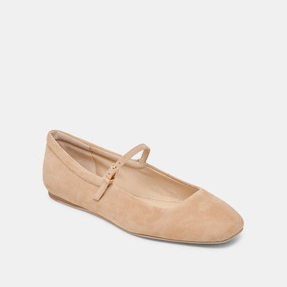 Dolce Vita SHOES Reyes Bamboo Suede Ballet Flats