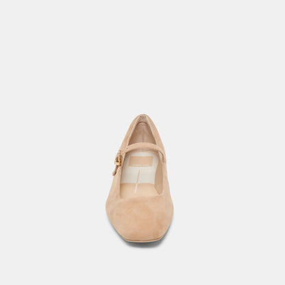 Dolce Vita SHOES Reyes Bamboo Suede Ballet Flats
