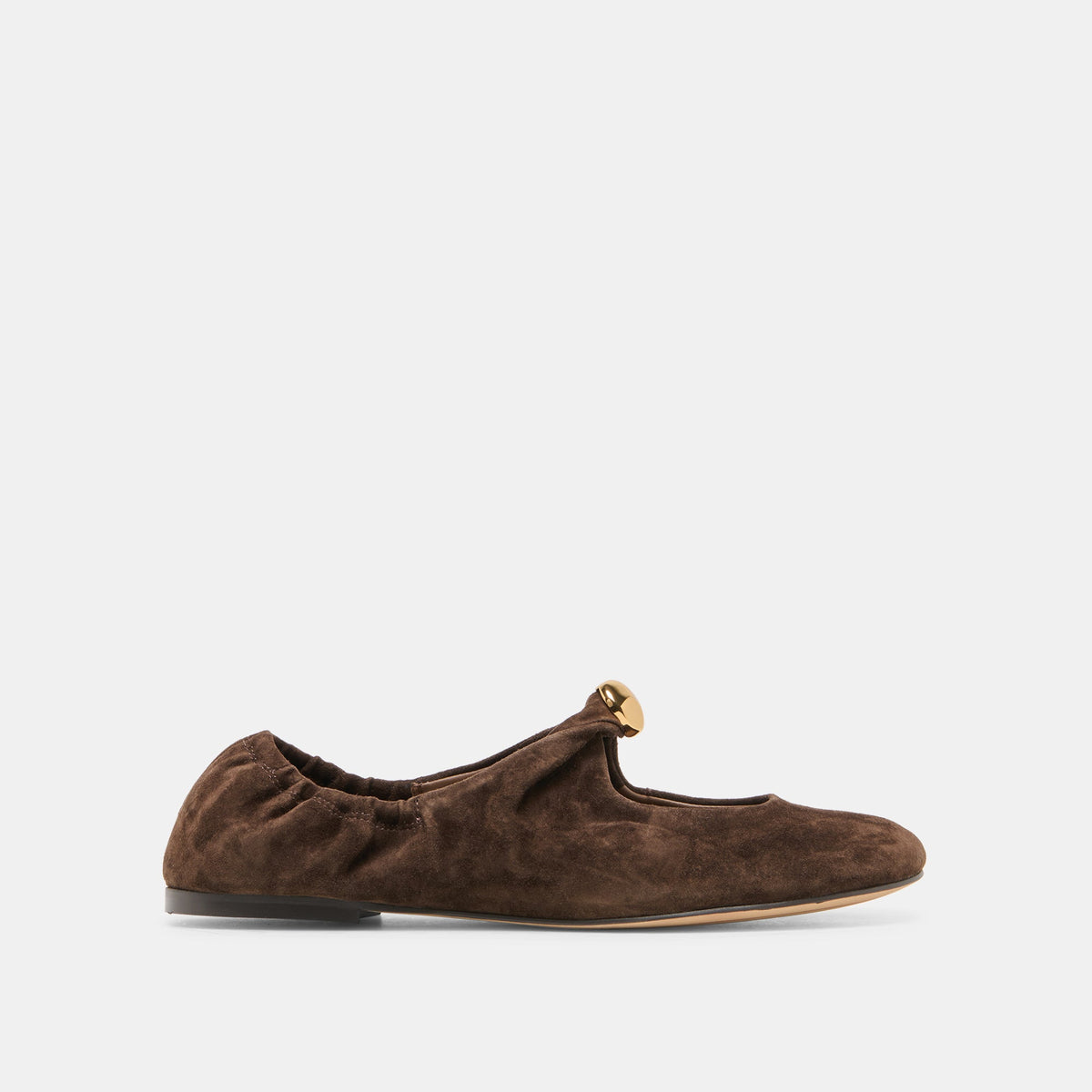 Dolce Vita SHOES Cornel Dk Brown Suede Flats