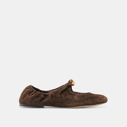 Dolce Vita SHOES Cornel Dk Brown Suede Flats
