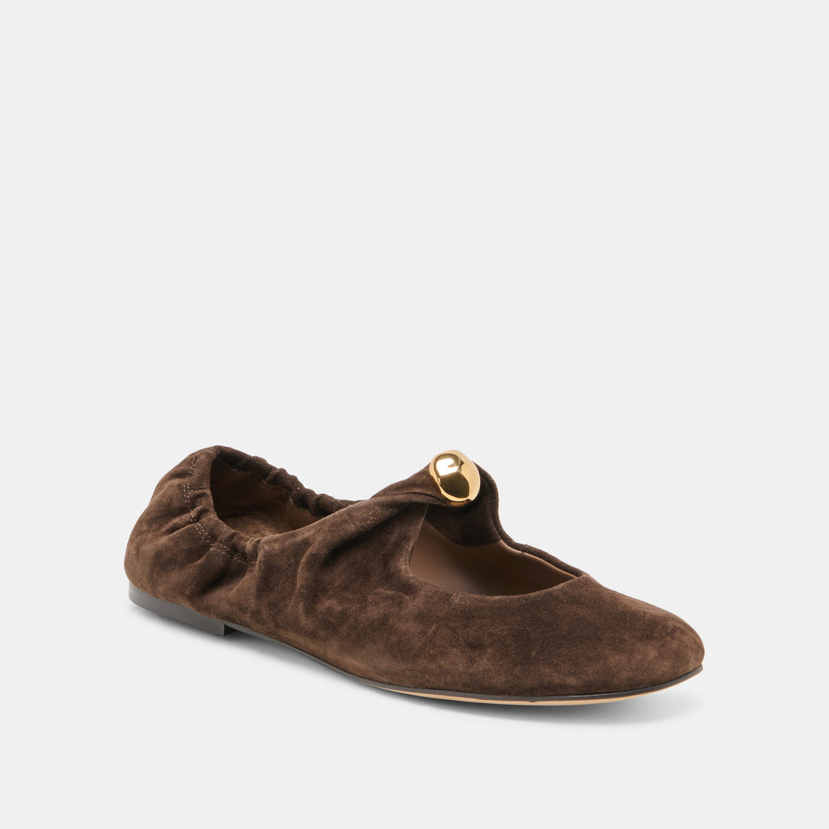 Dolce Vita SHOES Cornel Dk Brown Suede Flats