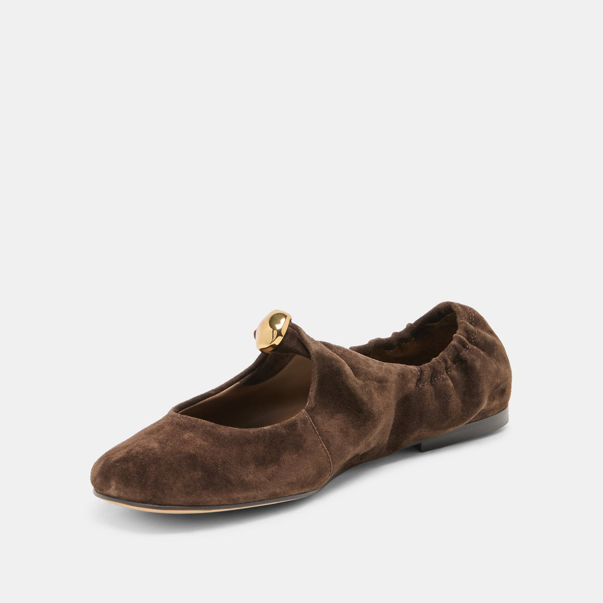 Dolce Vita SHOES Cornel Dk Brown Suede Flats