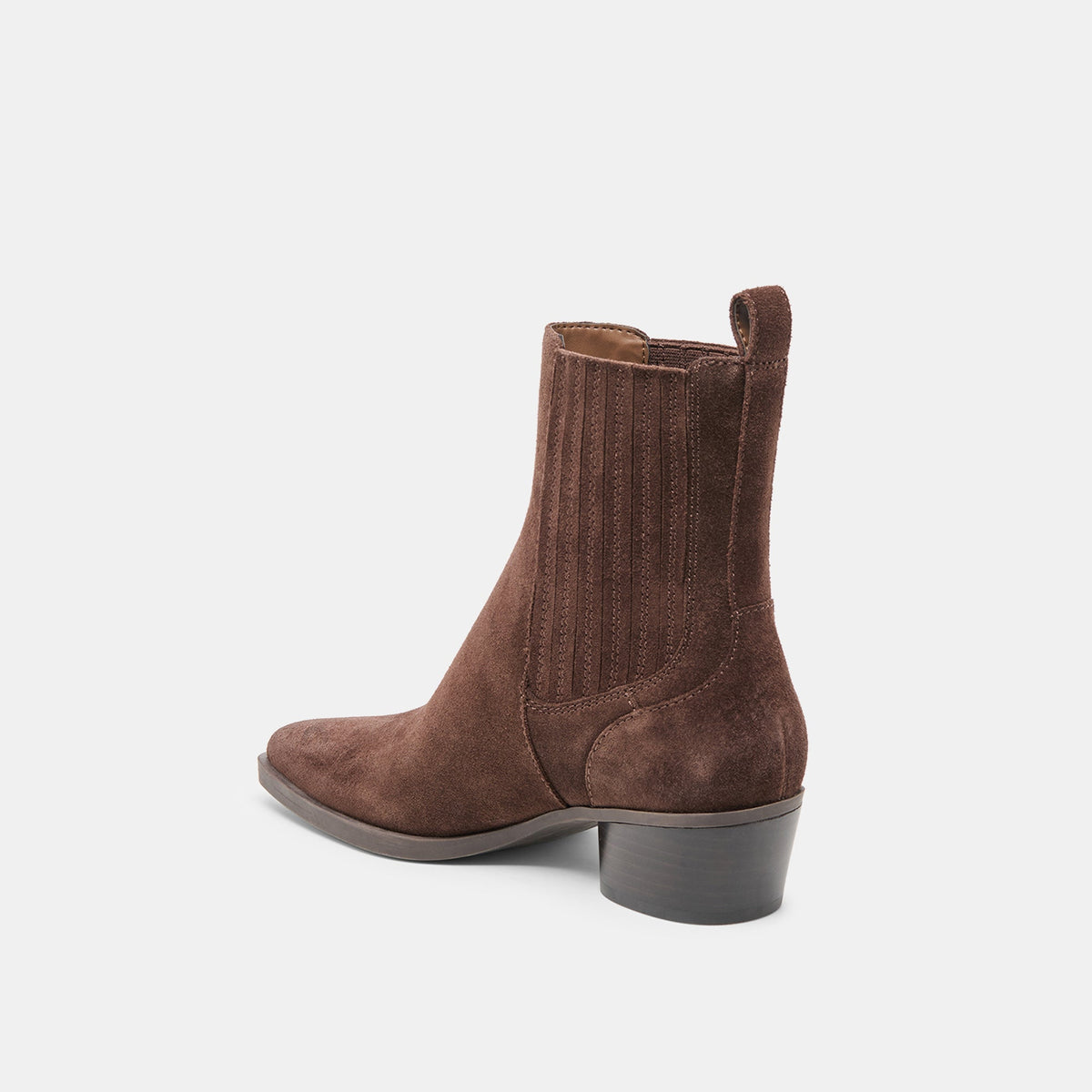Dolce Vita SHOES Faint H2O Waterproof Dk Brown Suede Booties