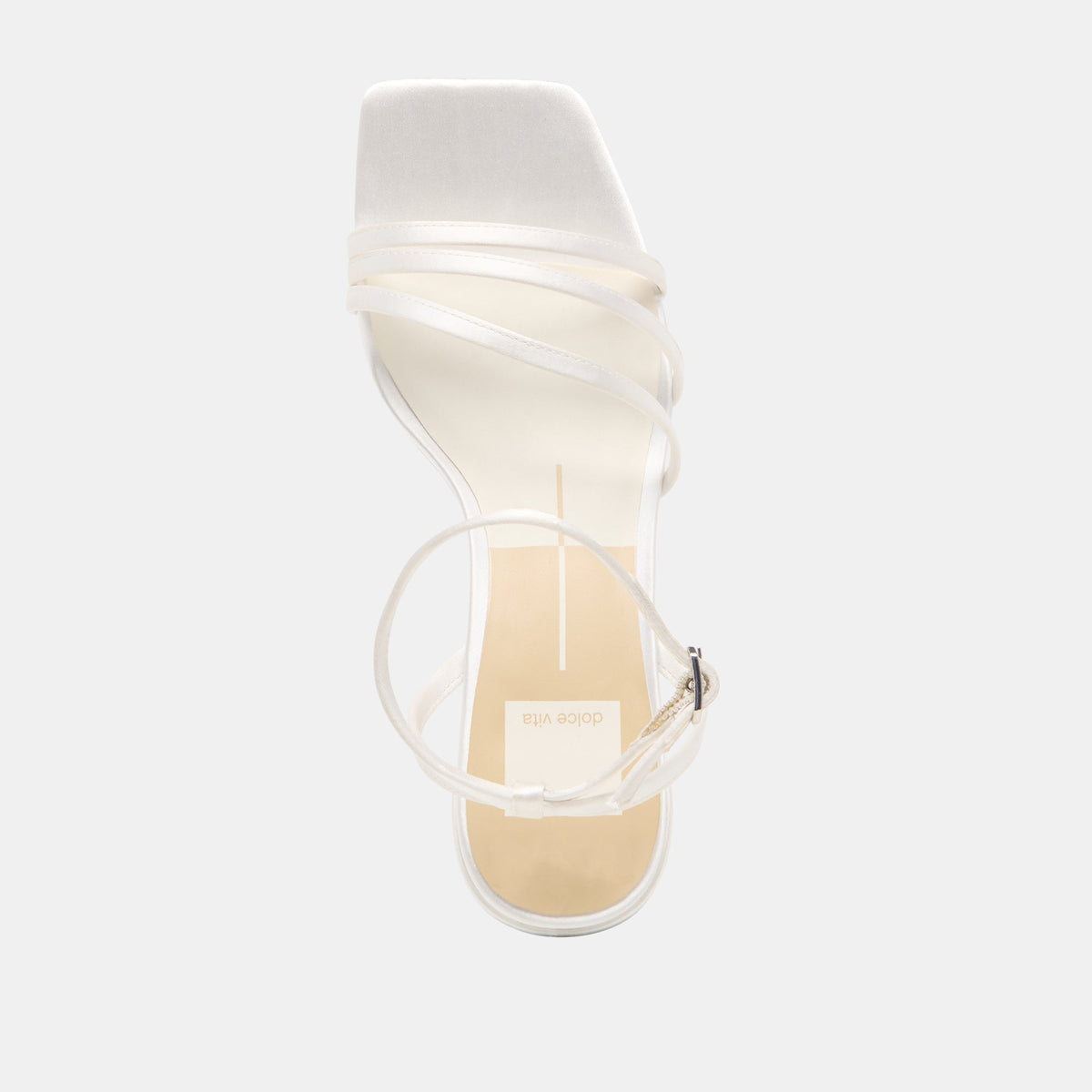 Dolce Vita SHOES Ysabel True White Satin Heels