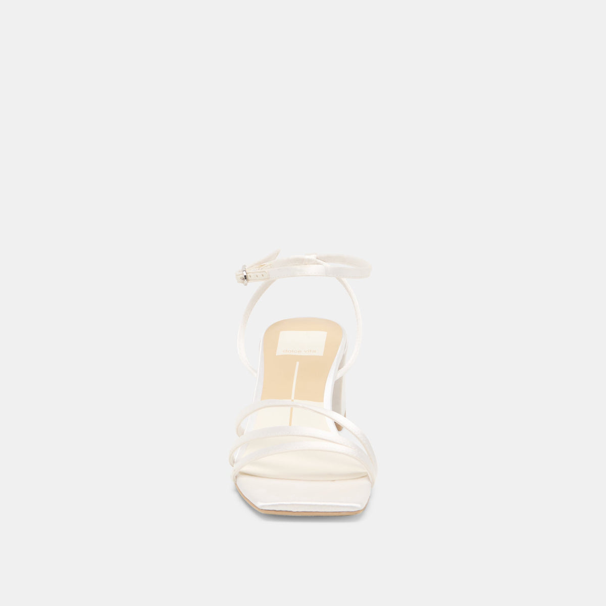 Dolce Vita SHOES Ysabel True White Satin Heels