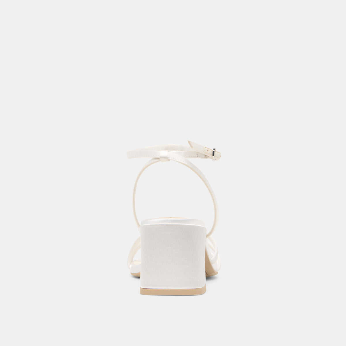Dolce Vita SHOES Ysabel True White Satin Heels