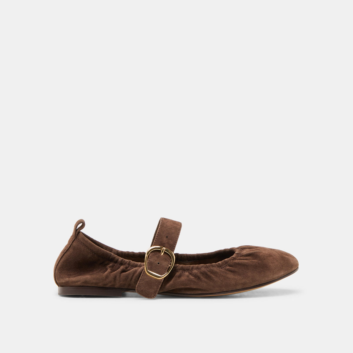 Dolce Vita SHOES Caely Dk Brown Suede Ballet Flats