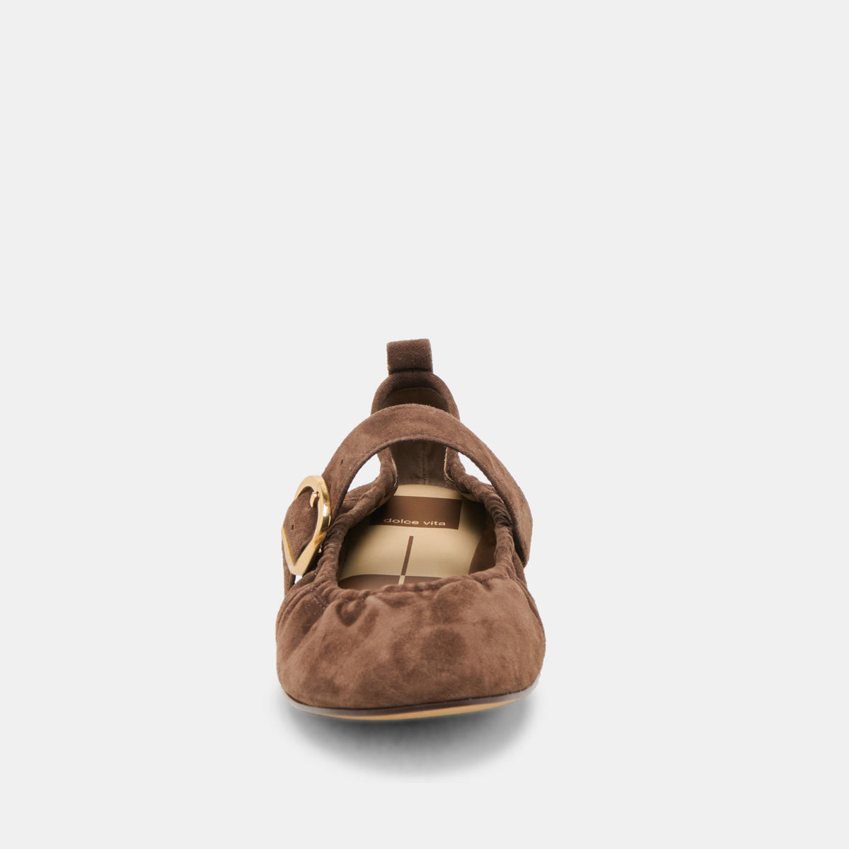 Dolce Vita SHOES Caely Dk Brown Suede Ballet Flats