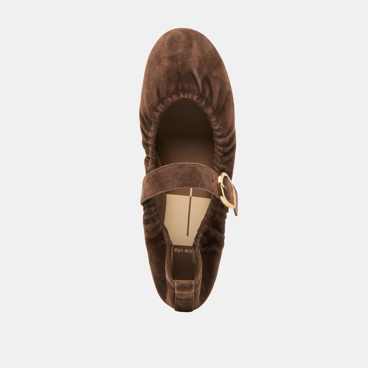 Dolce Vita SHOES Caely Dk Brown Suede Ballet Flats