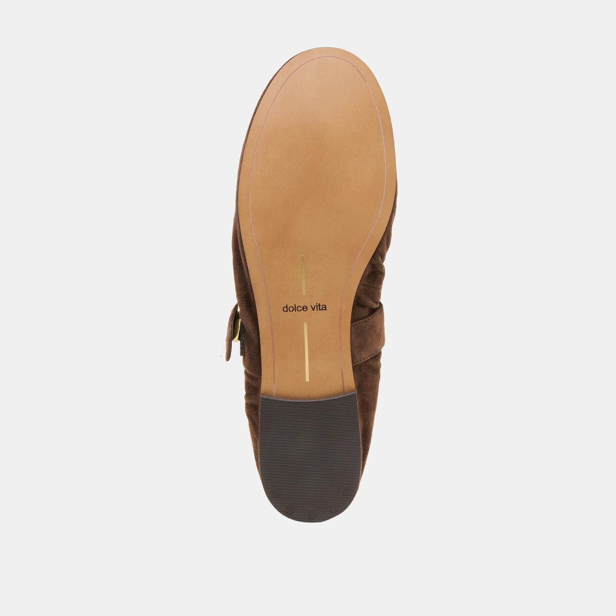 Dolce Vita SHOES Caely Dk Brown Suede Ballet Flats