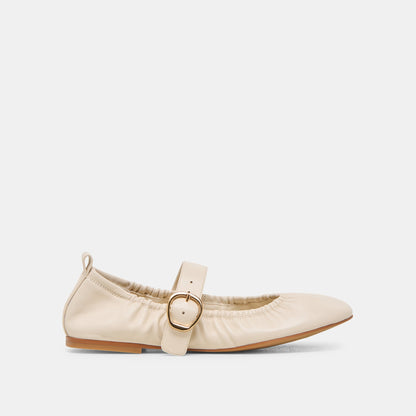 Dolce Vita SHOES Caely Bone Leather Ballet Flats