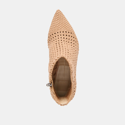 Dolce Vita SHOES Embry Lt Tan Woven Stella Booties