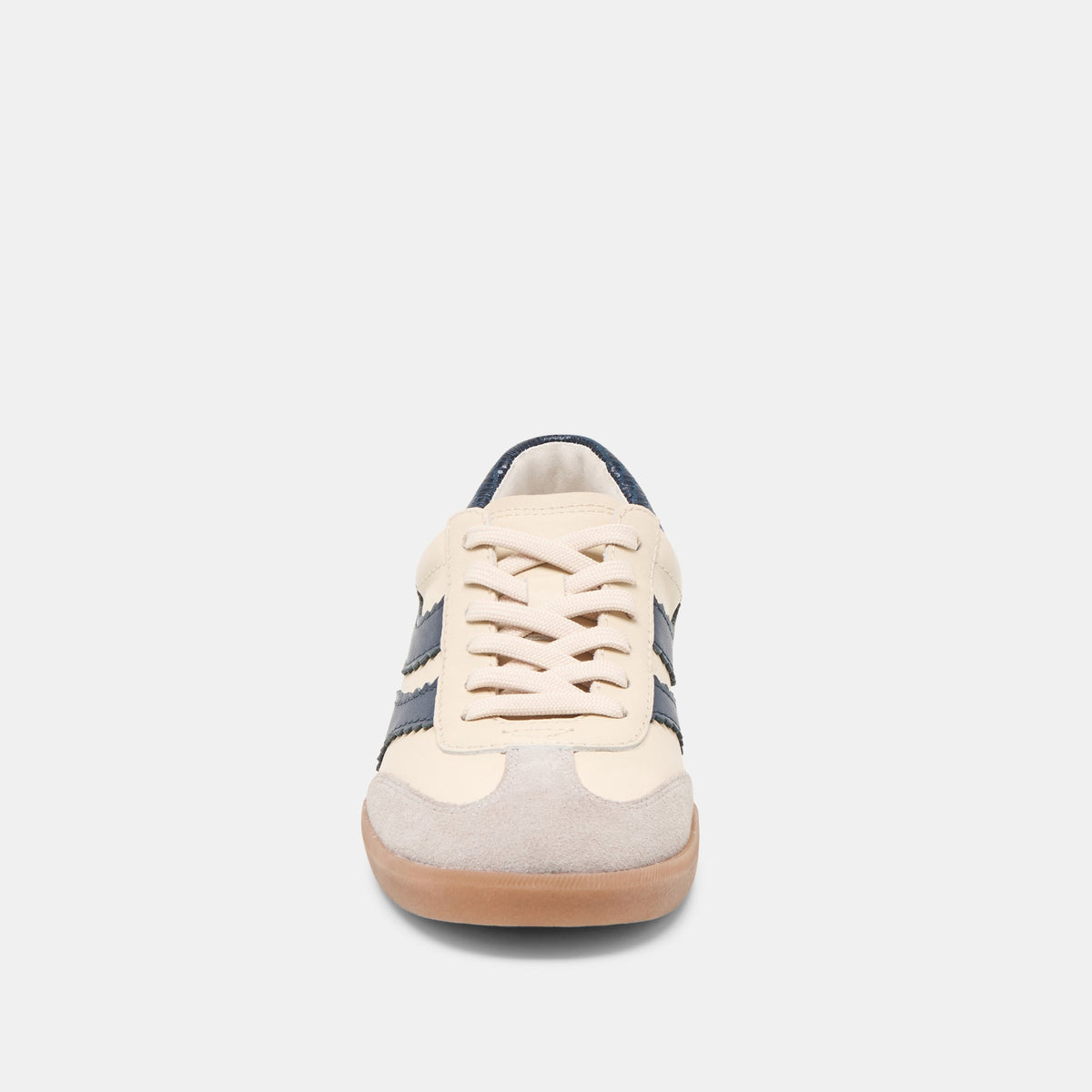 Dolce Vita SHOES Merit White Navy Leather Sneakers