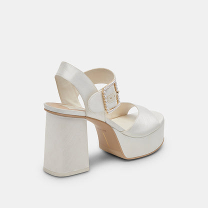 Dolce Vita SHOES Bobby Pearl White Pearl Heels