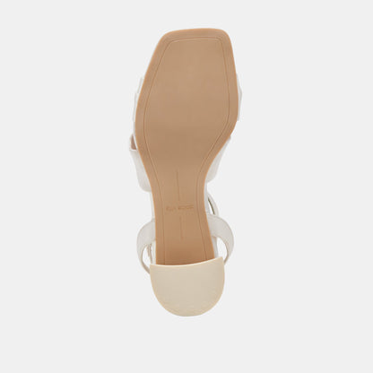 Dolce Vita SHOES Brenna Ivory Satin Heels