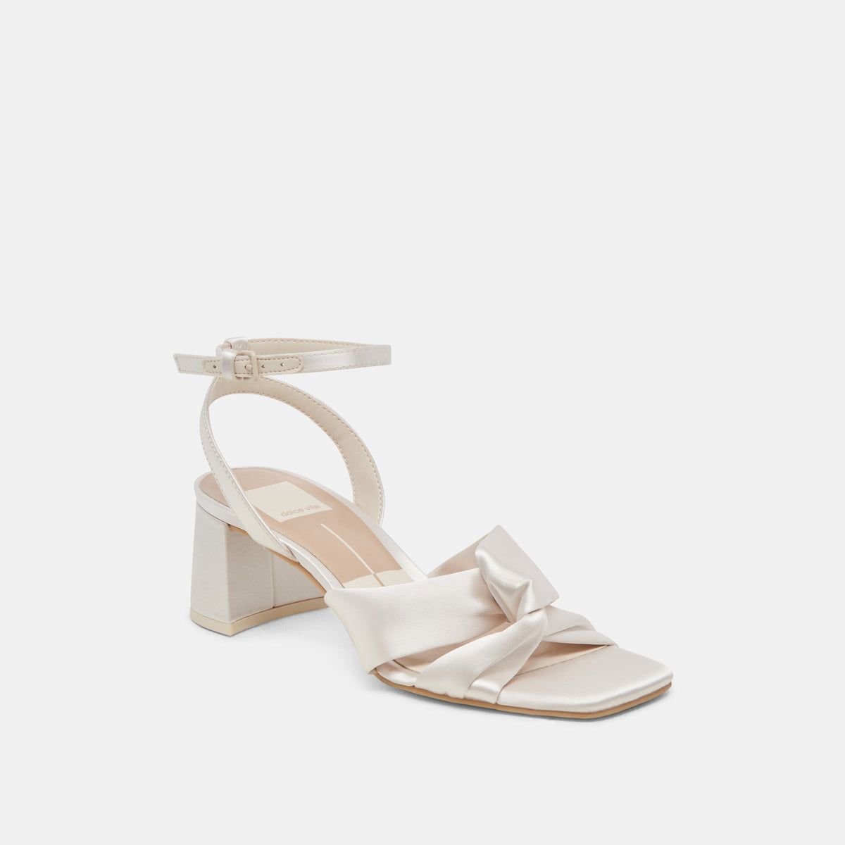 Dolce Vita SHOES Brenna Ivory Satin Heels