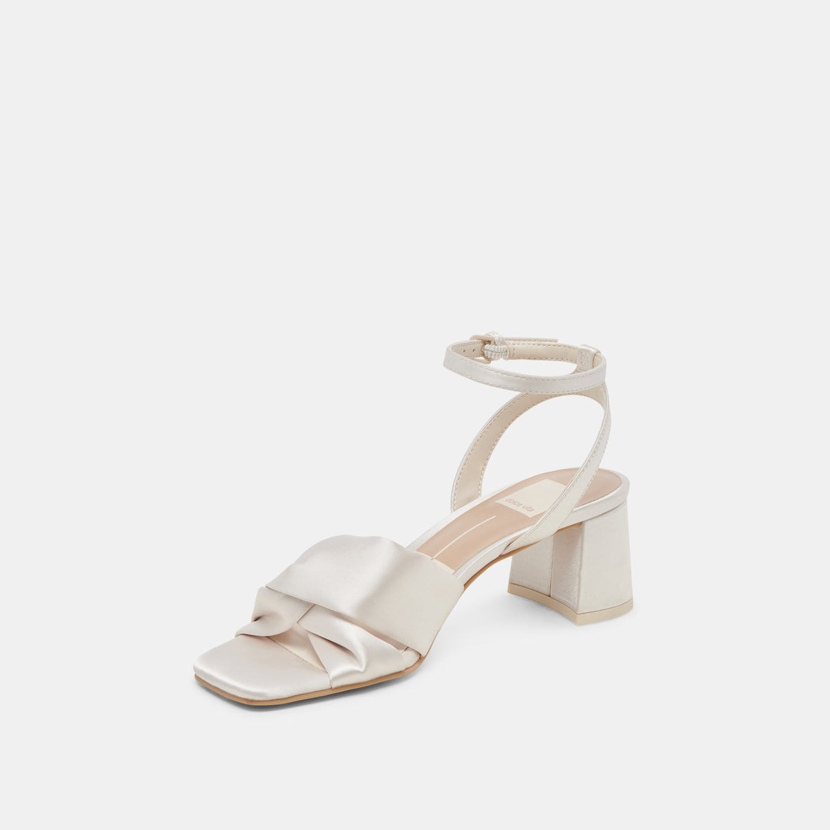 Dolce Vita SHOES Brenna Ivory Satin Heels