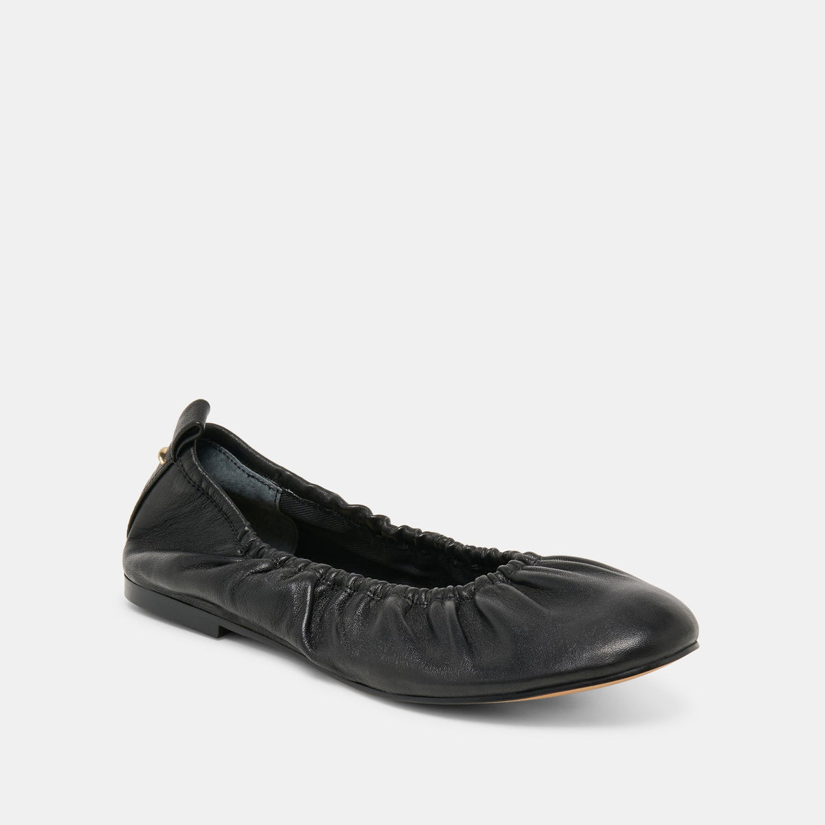 Dolce Vita SHOES Conrad Black Leather Ballet Flats