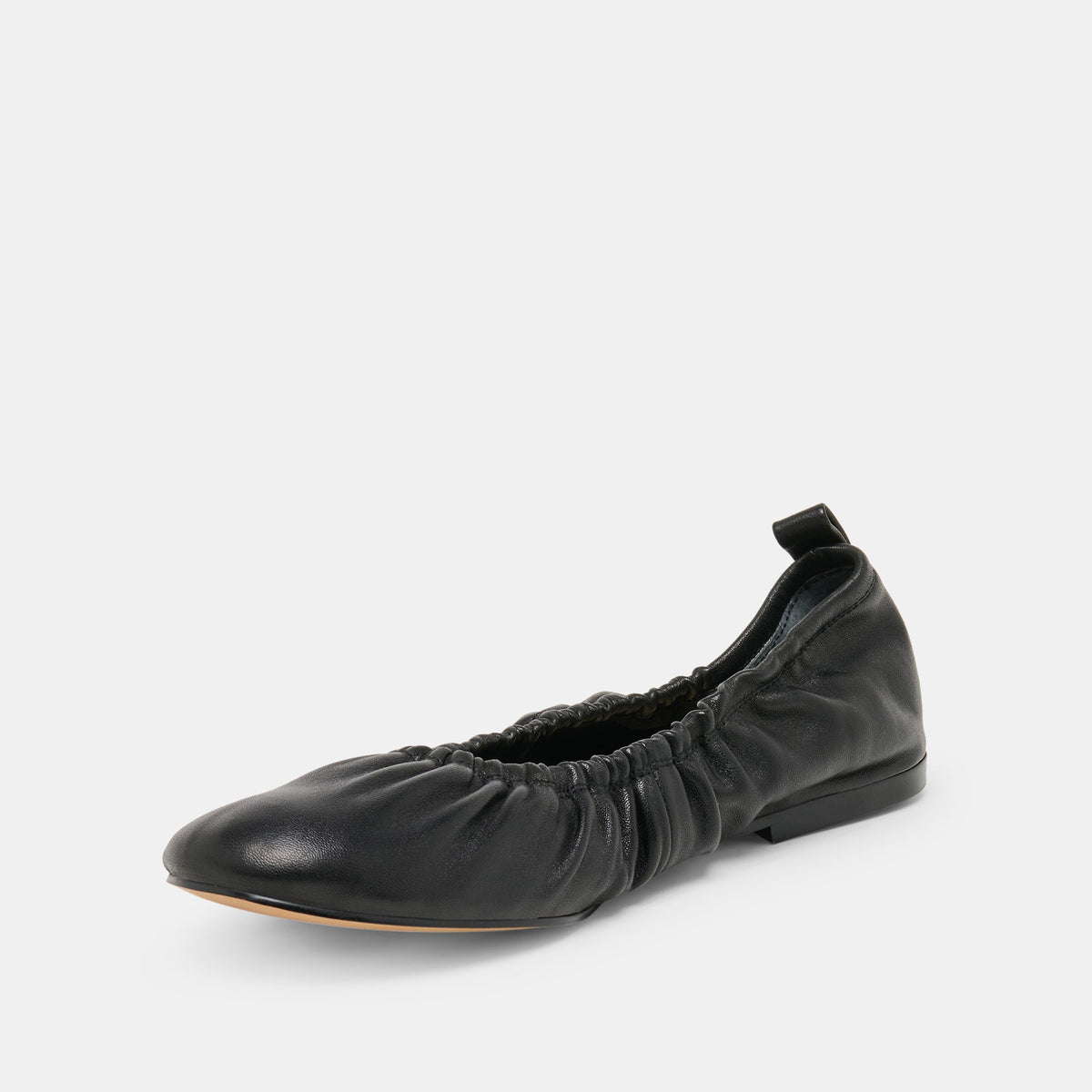Dolce Vita SHOES Conrad Black Leather Ballet Flats