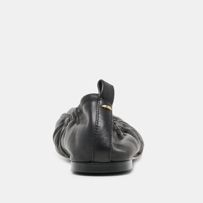 Dolce Vita SHOES Conrad Black Leather Ballet Flats