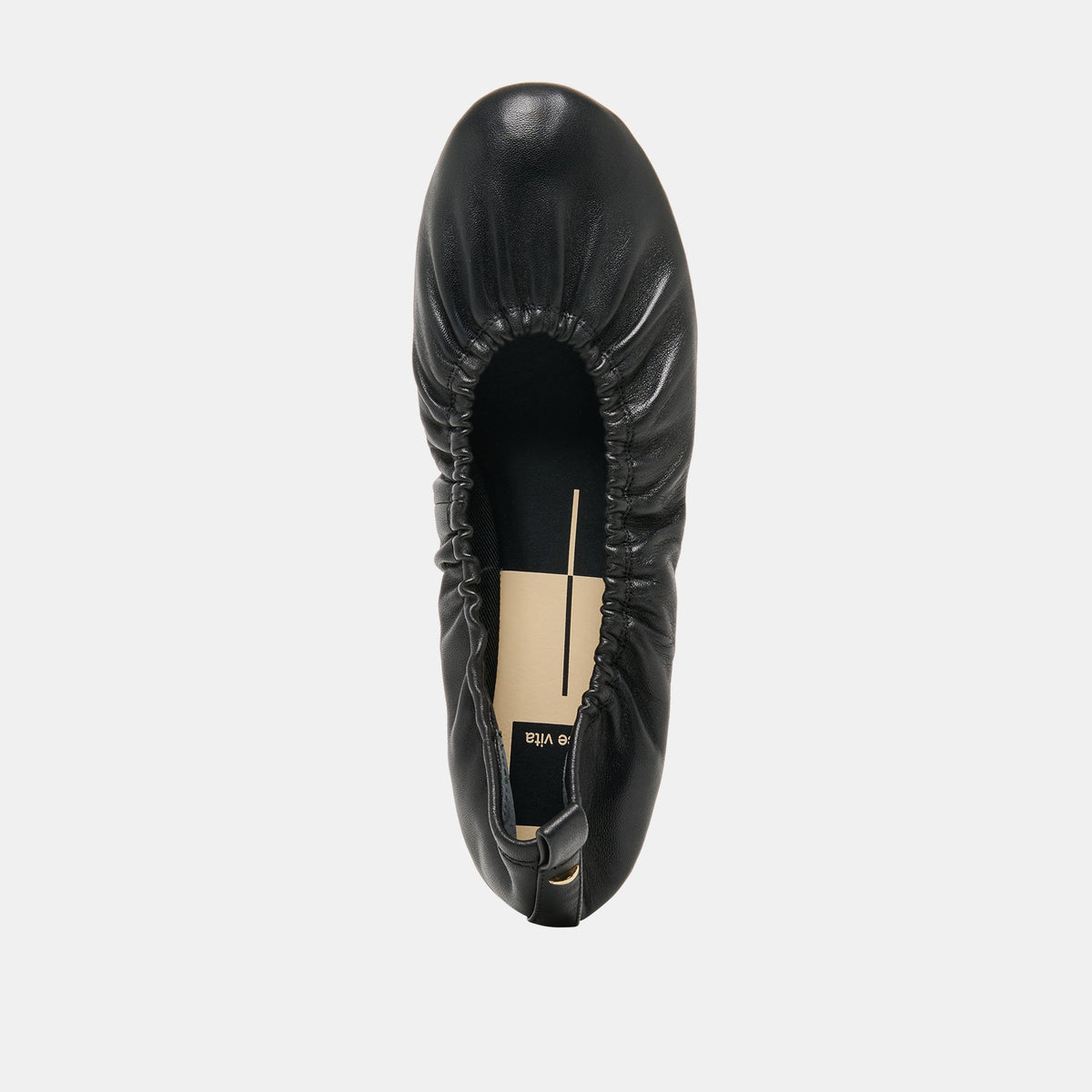 Dolce Vita SHOES Conrad Black Leather Ballet Flats