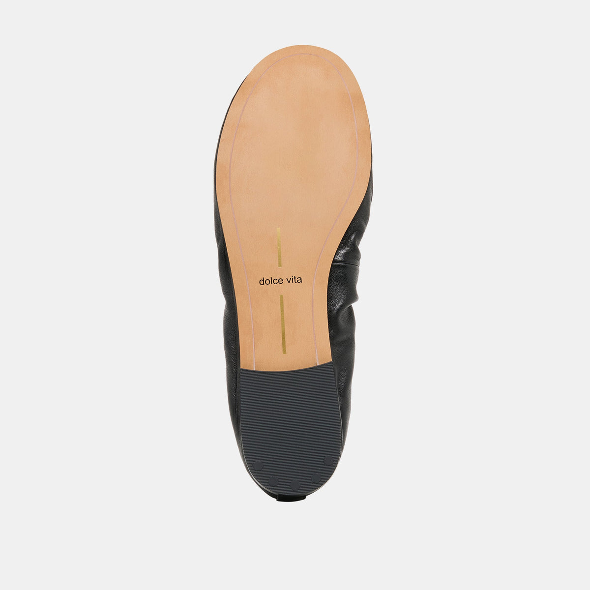 Dolce Vita SHOES Conrad Black Leather Ballet Flats