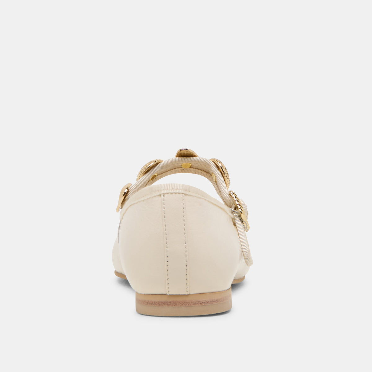 Dolce Vita SHOES Relan Off White Leather Ballet Flats