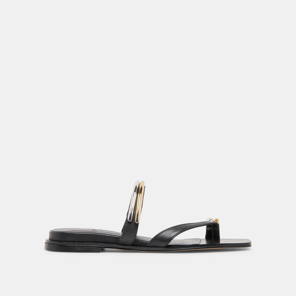Dolce Vita SHOES Tarina Black Leather Sandals