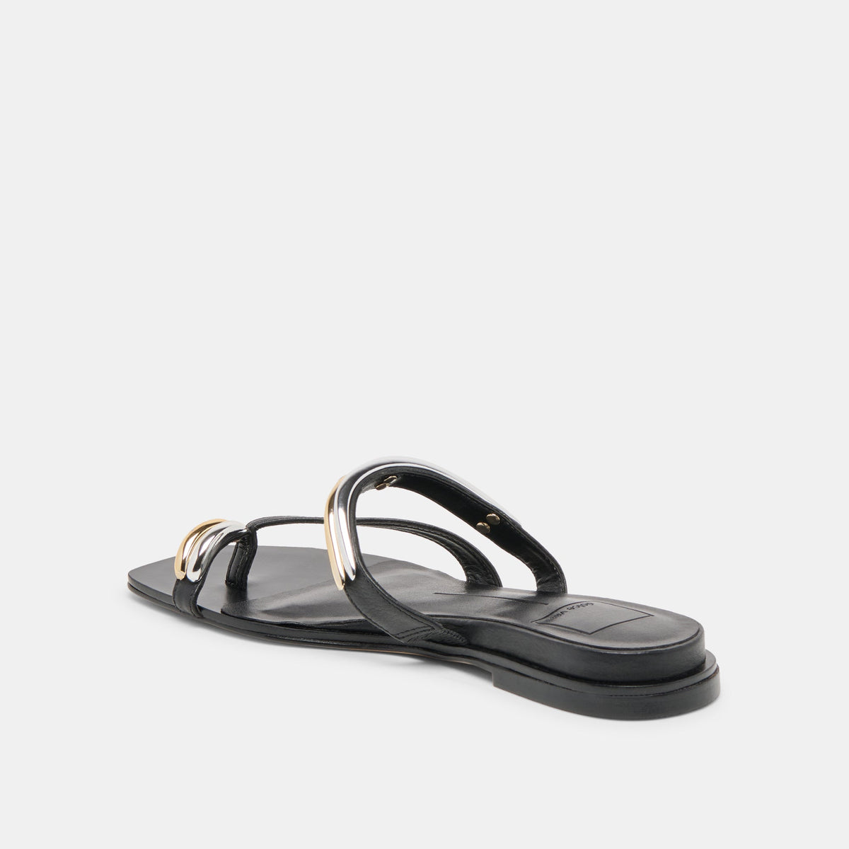 Dolce Vita SHOES Tarina Black Leather Sandals