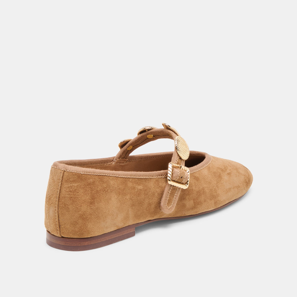 Dolce Vita SHOES Relan Lt Brown Suede Ballet Flats