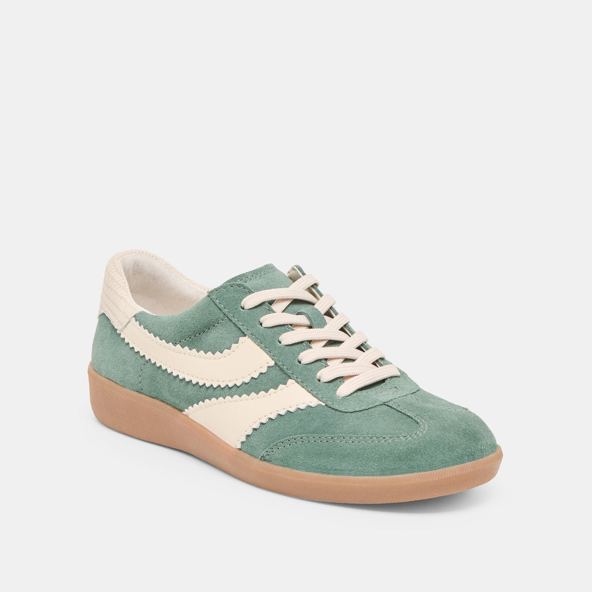 Dolce Vita SHOES Merit Dk Green Suede Sneakers