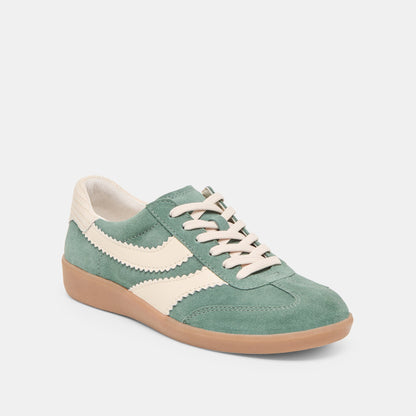 Dolce Vita SHOES Merit Dk Green Suede Sneakers