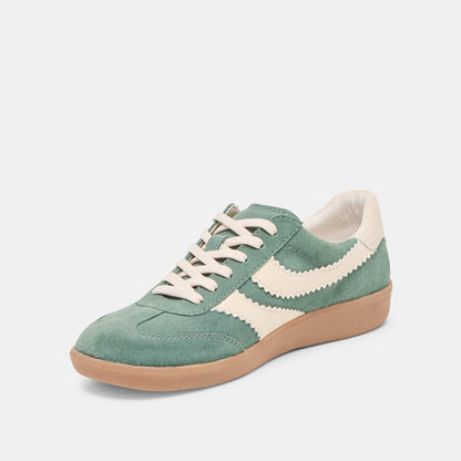 Dolce Vita SHOES Merit Dk Green Suede Sneakers