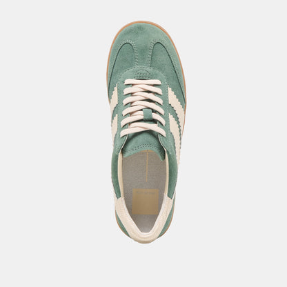 Dolce Vita SHOES Merit Dk Green Suede Sneakers