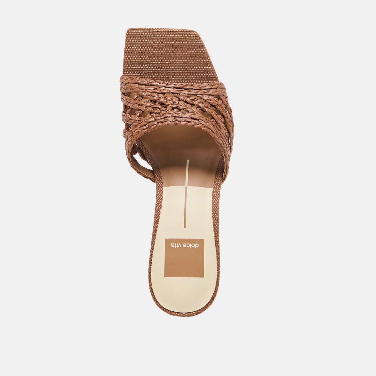 Dolce Vita SHOES Bowen Cognac Raffia Heels