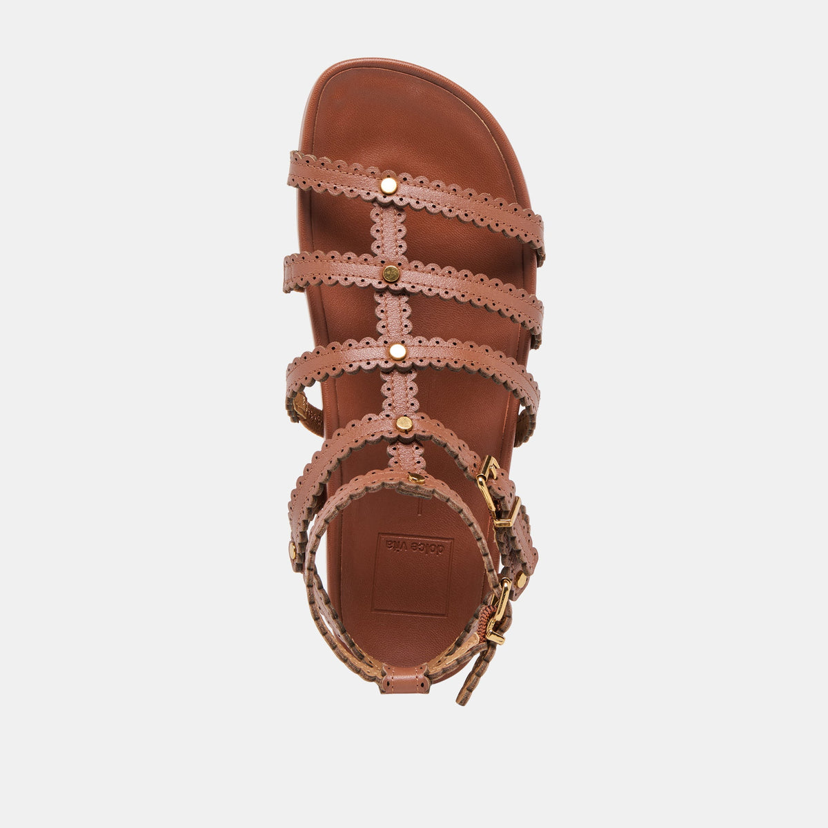 Dolce Vita SHOES Susana Cognac Leather Sandals