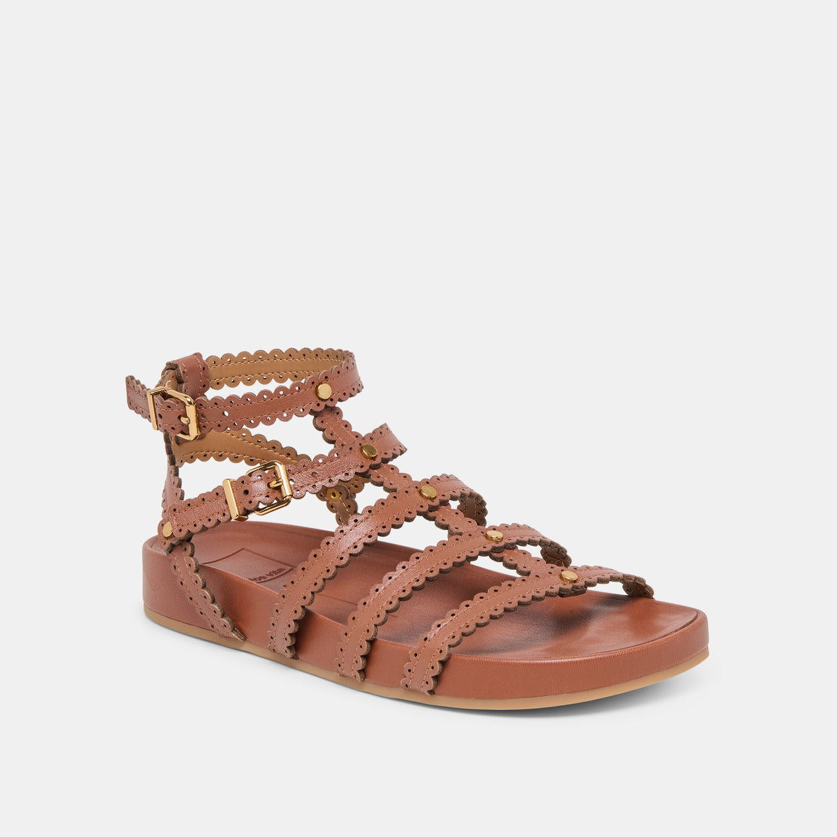 Dolce Vita SHOES Susana Cognac Leather Sandals