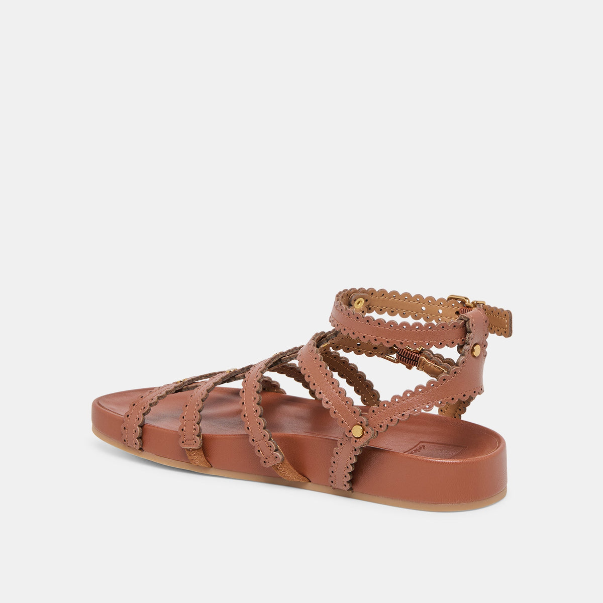 Dolce Vita SHOES Susana Cognac Leather Sandals