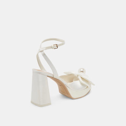 Dolce Vita SHOES PATTON HEELS IVORY SATIN
 – Dolce Vita