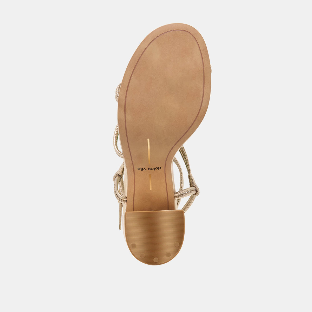 Dolce Vita SHOES Fizzy Gold Leather Heels