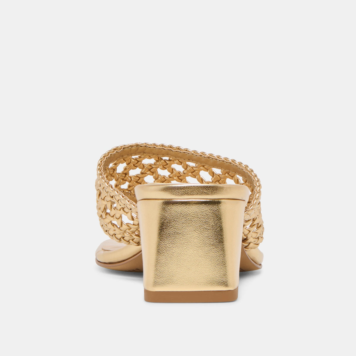 Dolce Vita SHOES Barlo Gold Woven Stella Heels