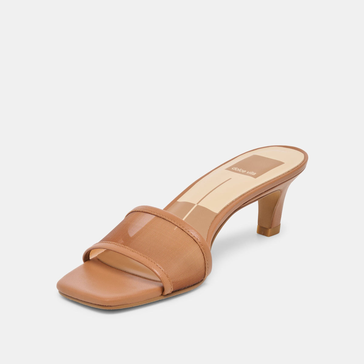 Dolce Vita SHOES Rexa Mesh Caramel Mesh Heels