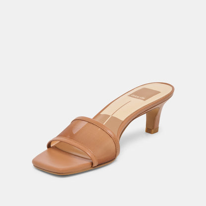 Dolce Vita SHOES Rexa Mesh Caramel Mesh Heels