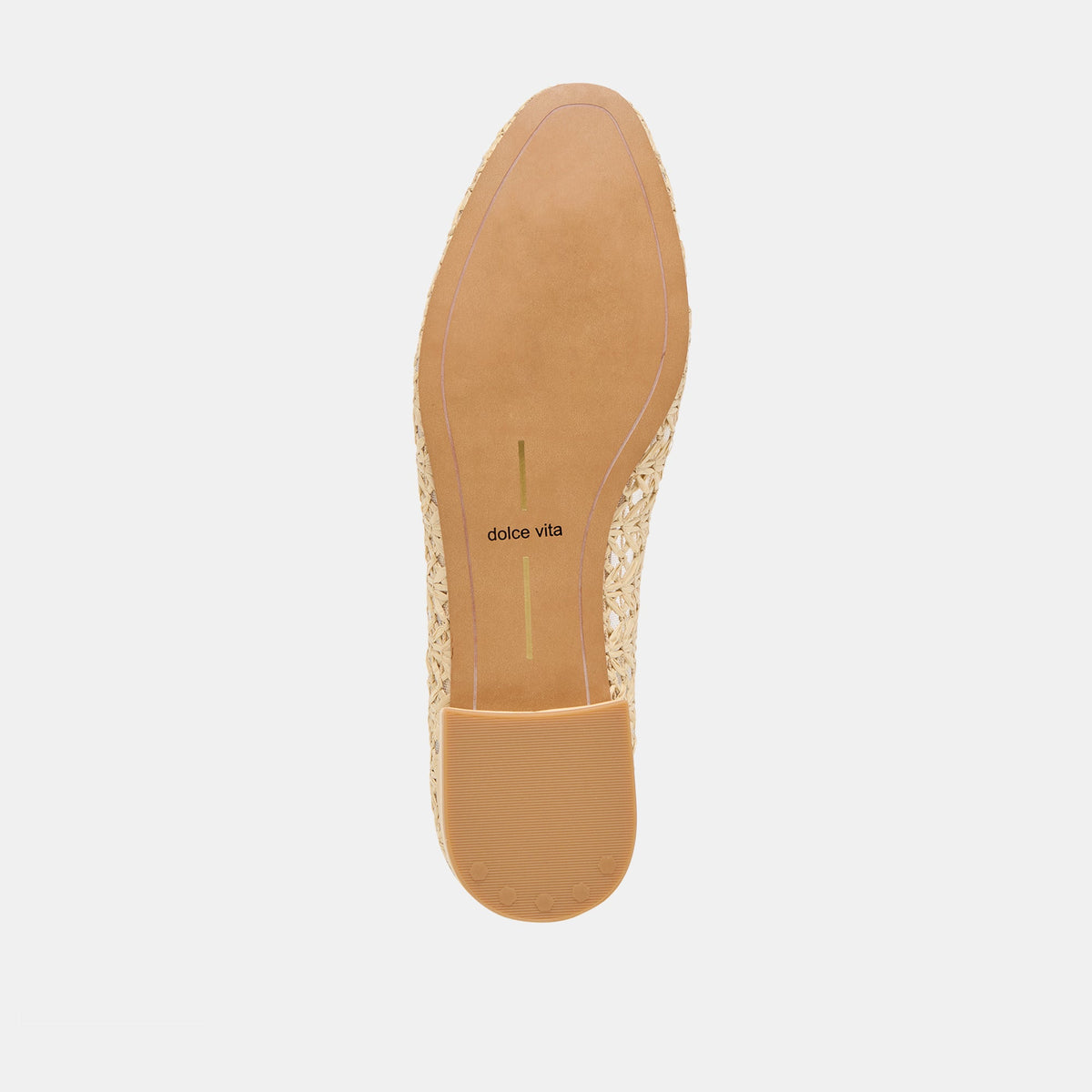 Dolce Vita SHOES Ulicia Lt Natural Cross Hatch Raffia Ballet Flats