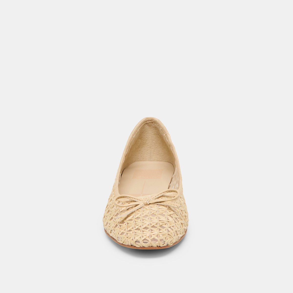 Dolce Vita SHOES Ulicia Lt Natural Cross Hatch Raffia Ballet Flats
